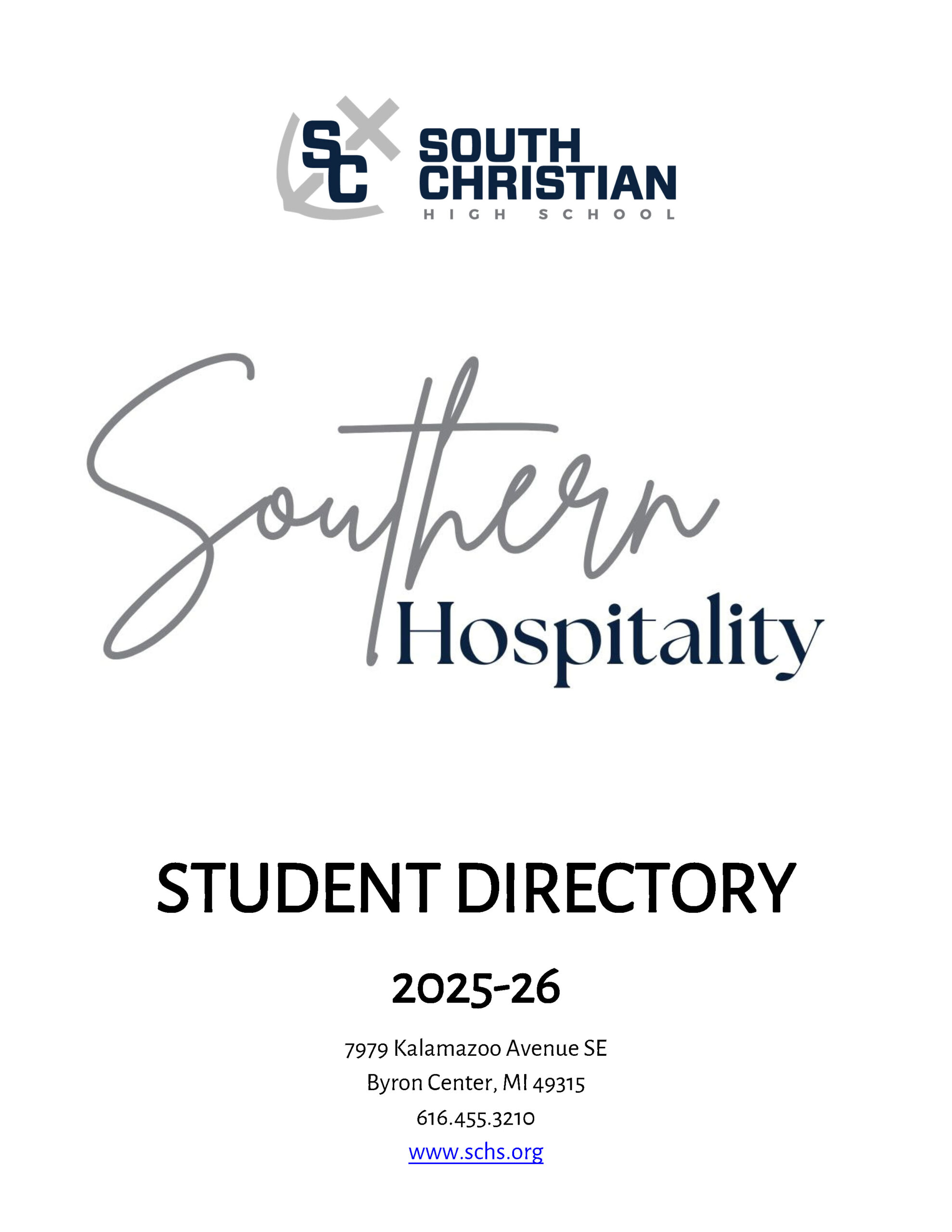 SCHS Student Directory 2025 26 Cover